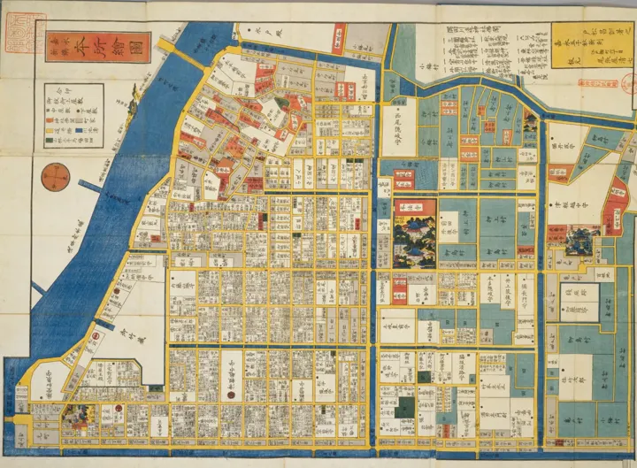 Owariya Seishichi (publisher), Edo District Map: Honjo